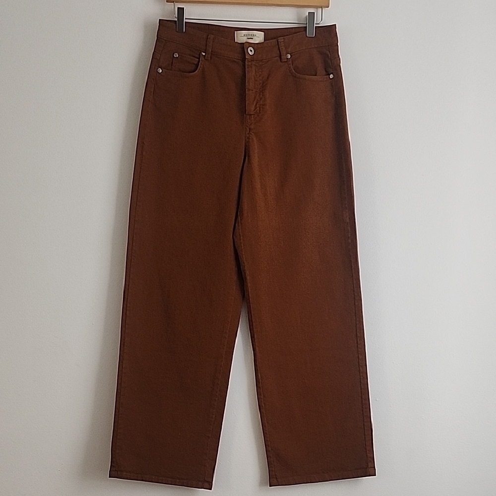 Weekend Max Mara Wide Leg 5 Pocket 98% Cotton Pants